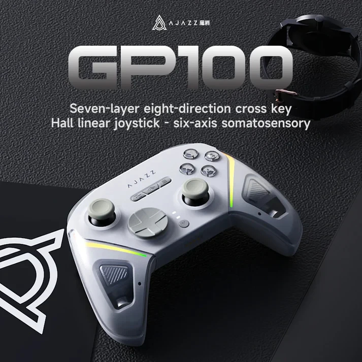 Ajazz геймпад Gamepad GP100 NS - Wireless, Bluetooth, 1000Hz - White