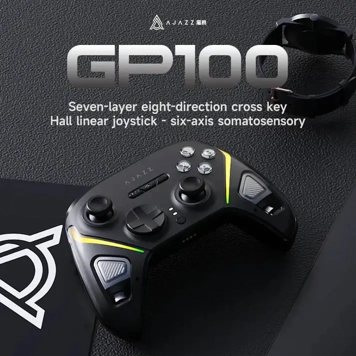 Ajazz геймпад Gamepad GP100 NS - Wireless, Bluetooth, 1000Hz - Black