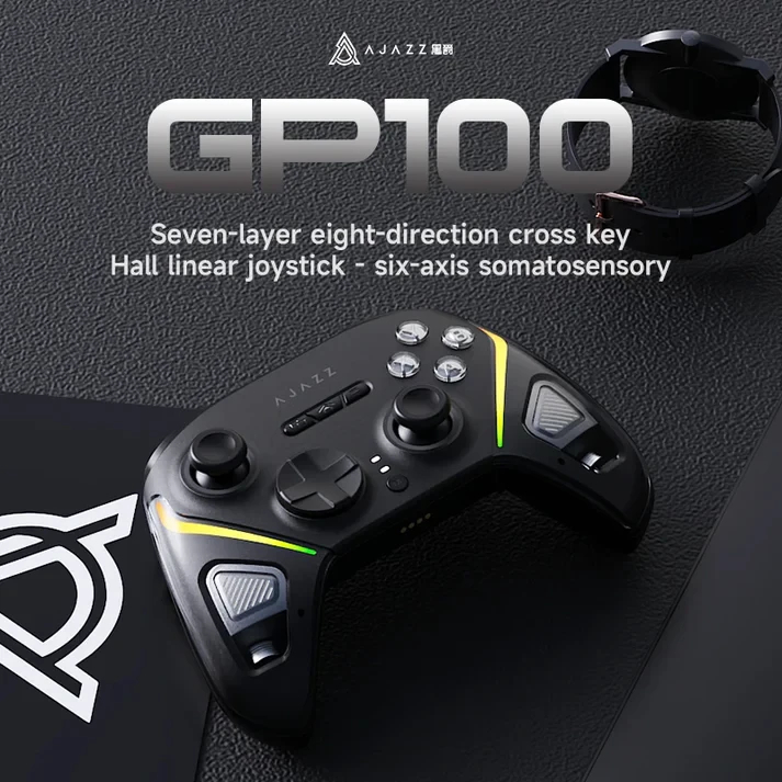 Ajazz геймпад Gamepad GP100 NS - Wireless, Bluetooth, 1000Hz - Black