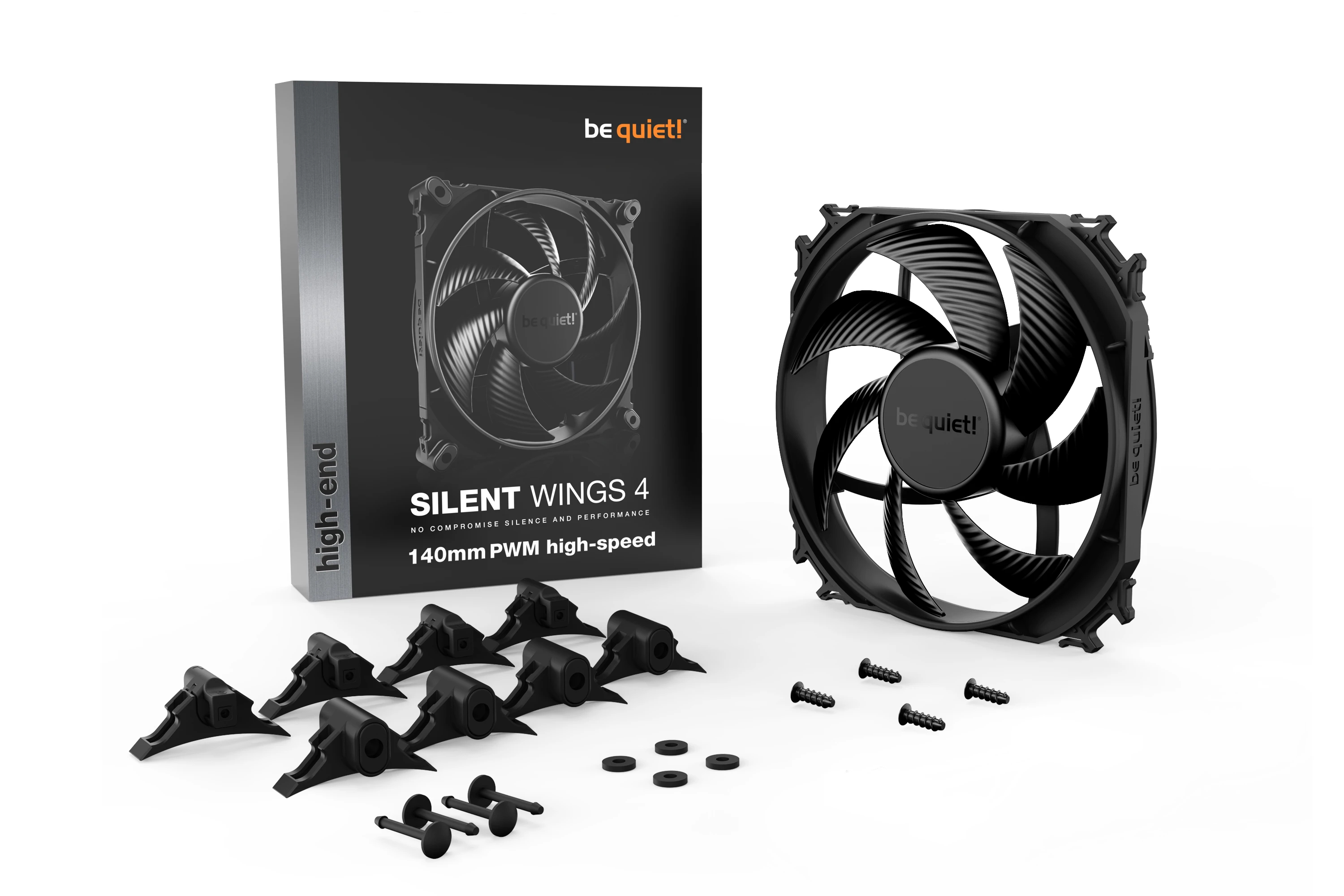 be quiet! вентилатор Fan 140mm - SILENT WINGS 4 140mm PWM high-speed