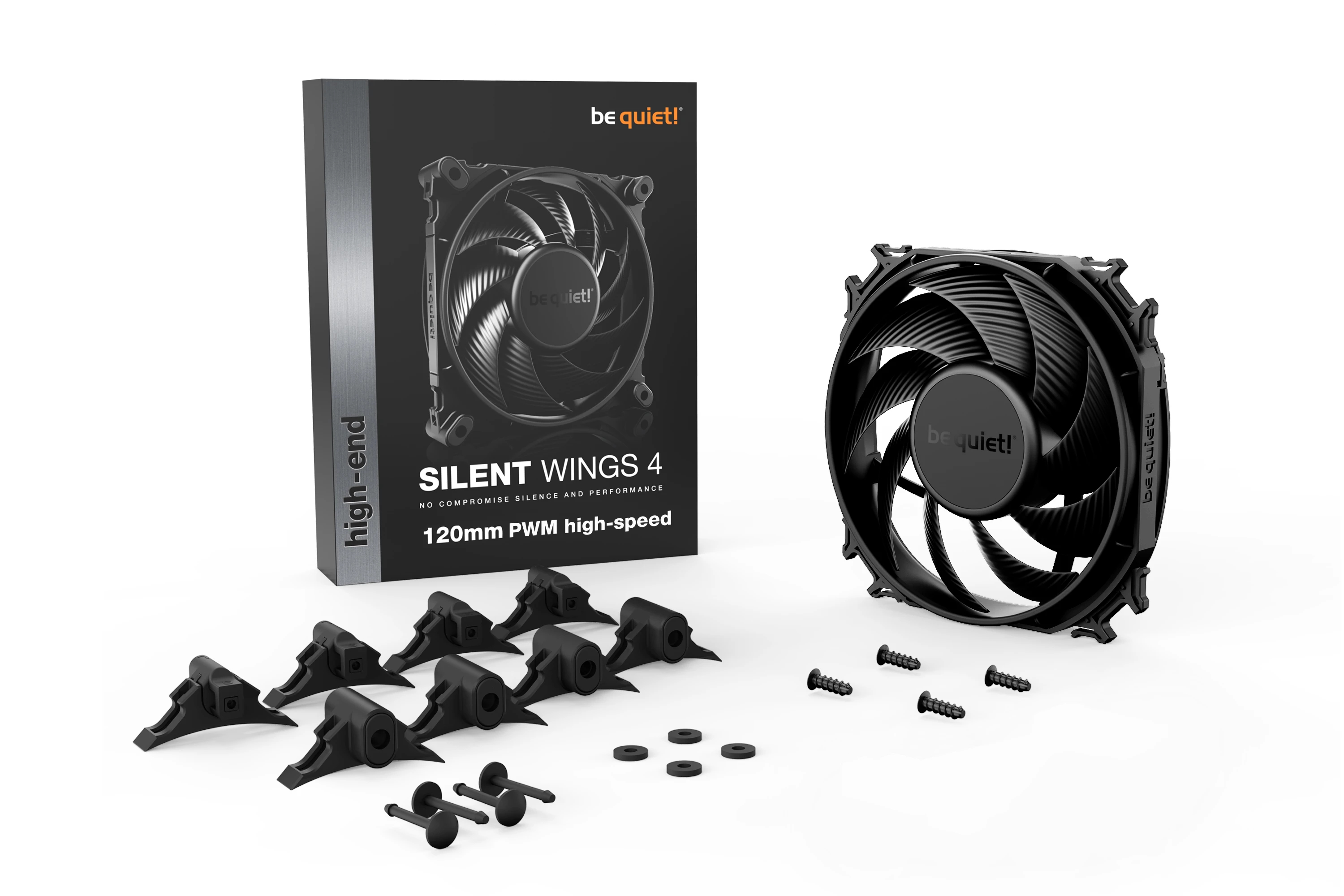 be quiet! вентилатор Fan 120mm - SILENT WINGS 4 120mm PWM high-speed