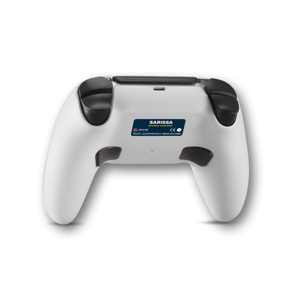Безжичен геймпад Spartan Gear Sarissa за PC/PS4/PS5/Switch - Бял