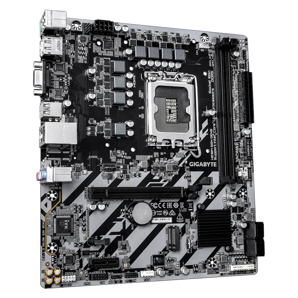 Дънна платка GIGABYTE H810M S2H Gen5, LGA 1851, DDR5
