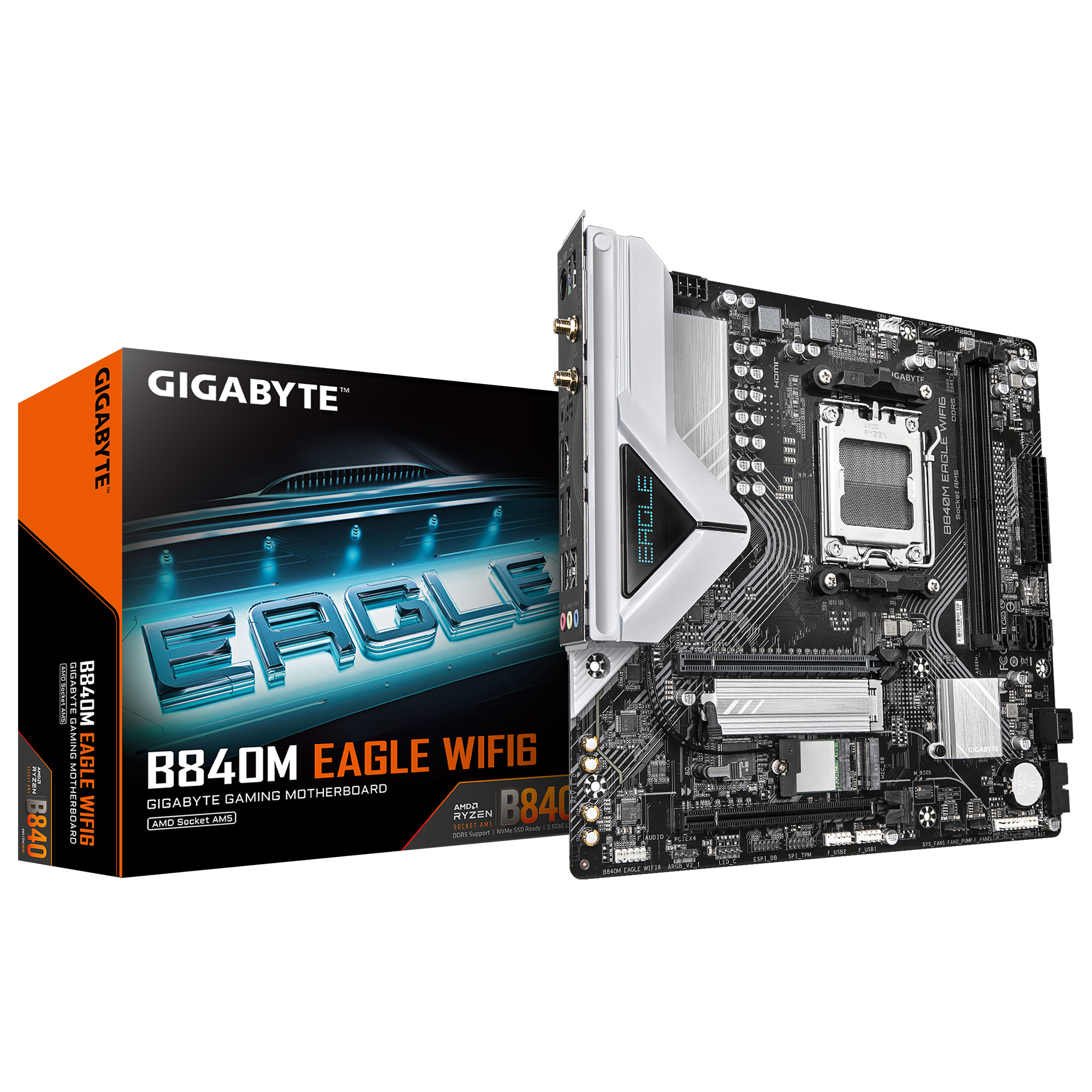 Дънна платка GIGABYTE B840M EAGLE WIFI6 socket AM5