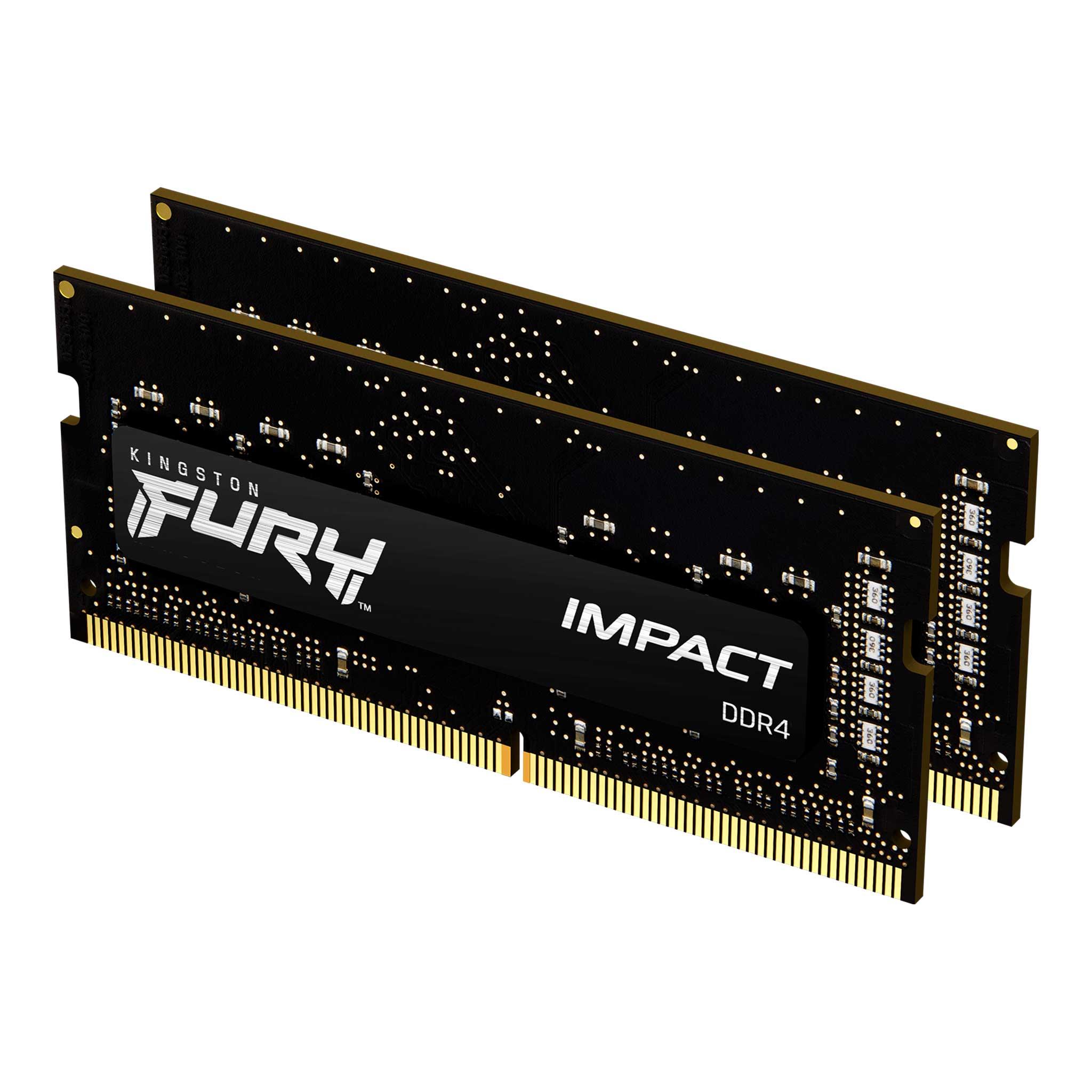 Памет Kingston Fury Impact 16GB(2x8GB) SODIMM DDR4 3200MHz CL20 16Gbit - KF432S20IBK2/16