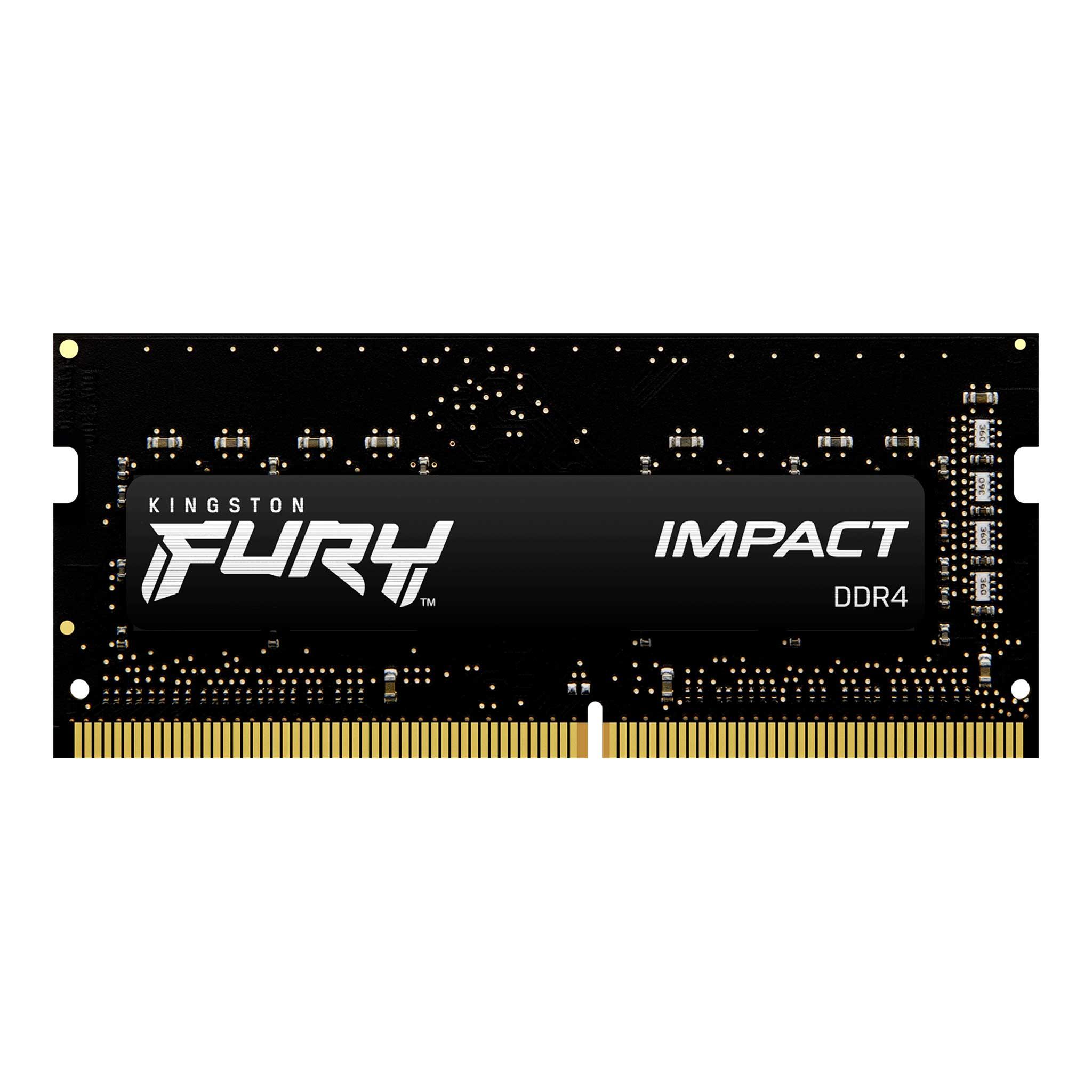 Памет Kingston Fury Impact 32GB(2x16GB) SODIMM DDR4 3200MHz CL20 16Gbit - KF432S20IBK2/32