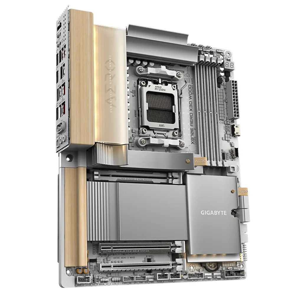 Дънна платка GIGABYTE X870E AERO X3D WOOD WIFI7, Socket AM5