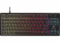 Геймърскa мембранна клавиатура Corsair K55 Core RGB - TKL
