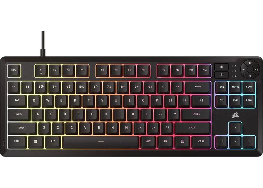 Clavier membrane gamer Corsair K55 Core RGB - TKL