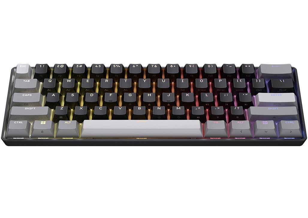 Геймърскa механична клавиатура Corsair Clipper Mini 60 Hall Effect - Hyperdrive Magnetic Switch