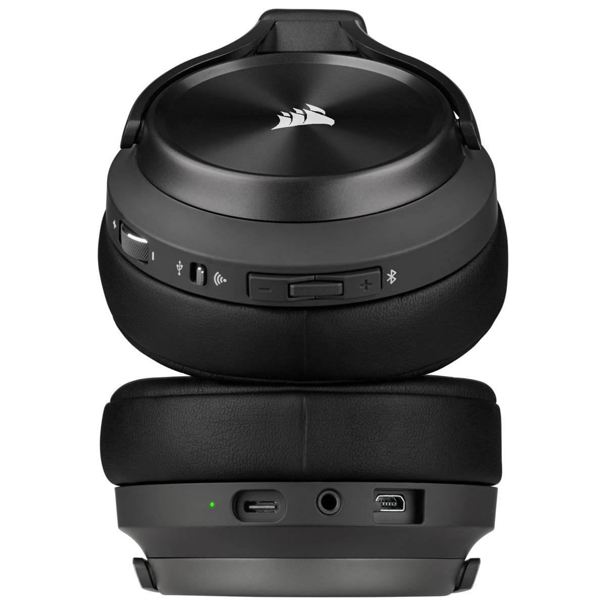 Геймърски безжични слушалки Corsair Virtuoso RGB XT - Черен