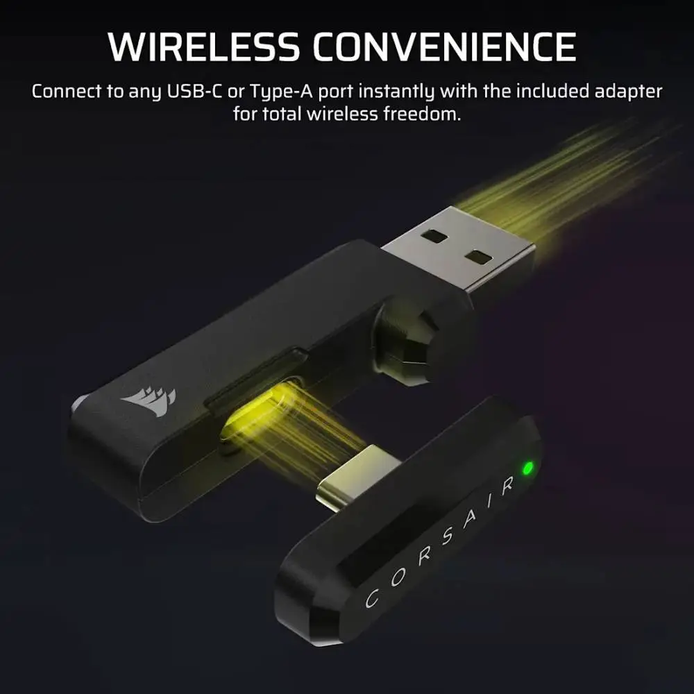 Геймърски безжични слушалки Corsair HS35 v3 Carbon