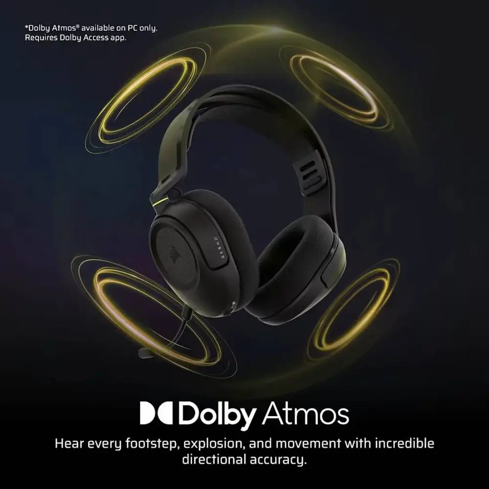 Геймърски безжични слушалки Corsair HS35 v3 Carbon