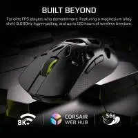 Геймърска безжична мишка Corsair Sabre v2 Pro Magnesium Alloy - Черен