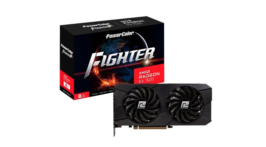 Видео карта RX 7600 8GB PowerColor Fighter