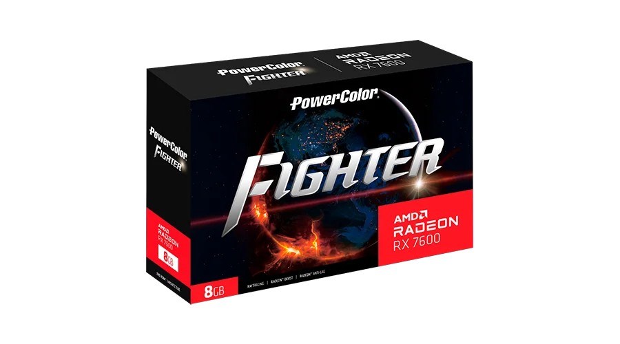 Видео карта RX 7600 8GB PowerColor Fighter