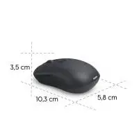 HAMA Безжична мишка &bdquo;WM-200&ldquo;, оптична, 4 бутона, тиха, черна