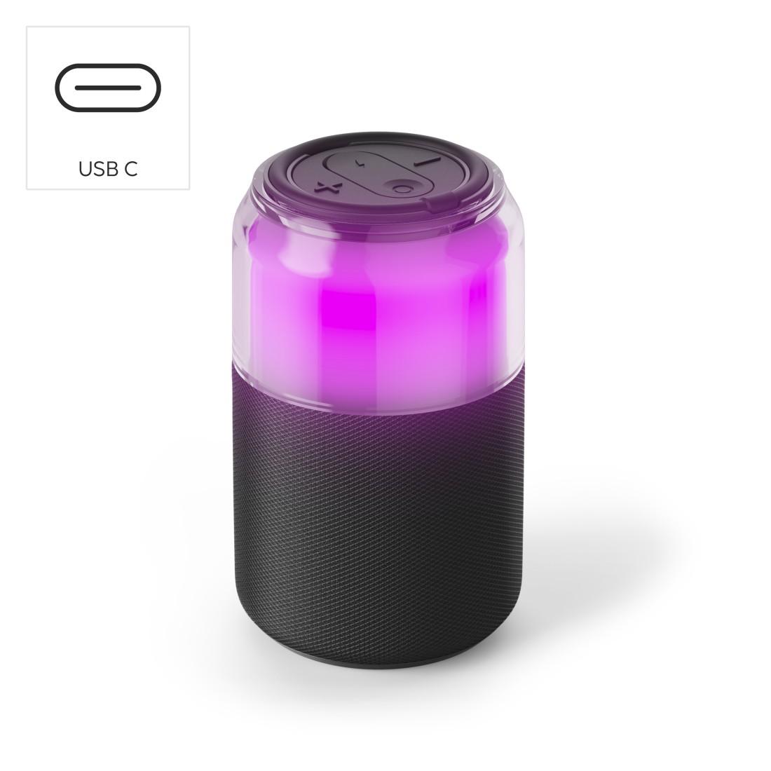 HAMA Блутут колонка "Can Speaker" 5 W, 4 LED режима на осветление