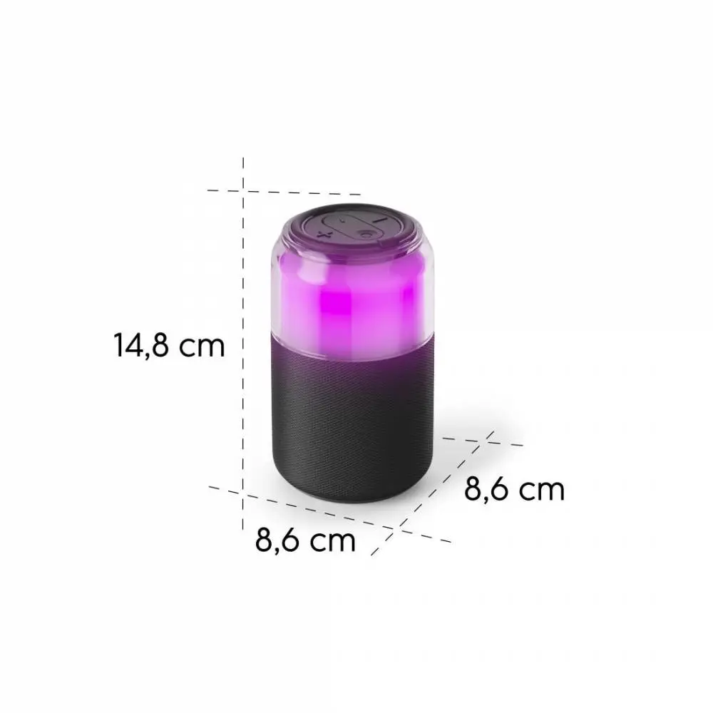 HAMA Блутут колонка "Can Speaker" 5 W, 4 LED режима на осветление