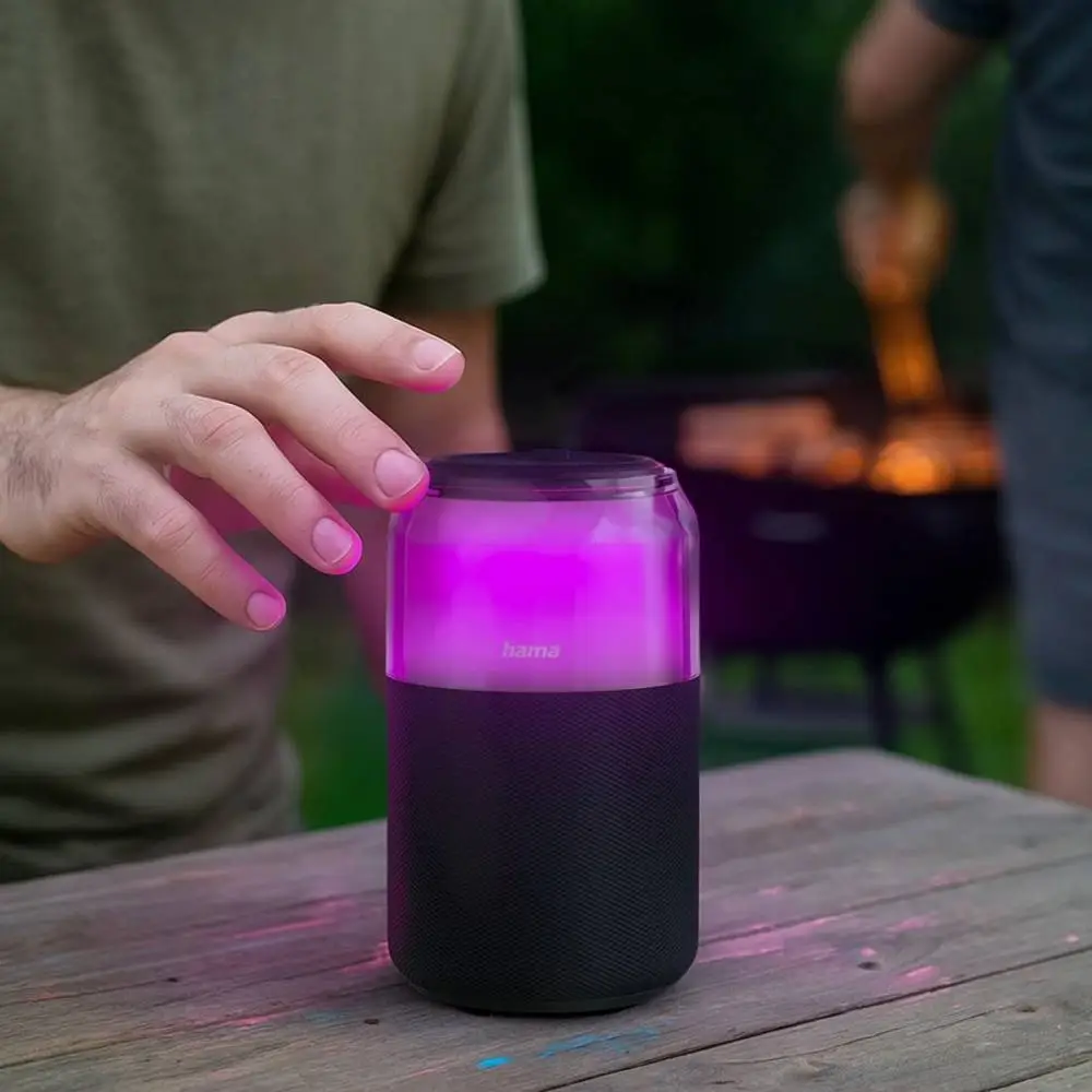 HAMA Блутут колонка "Can Speaker" 5 W, 4 LED режима на осветление