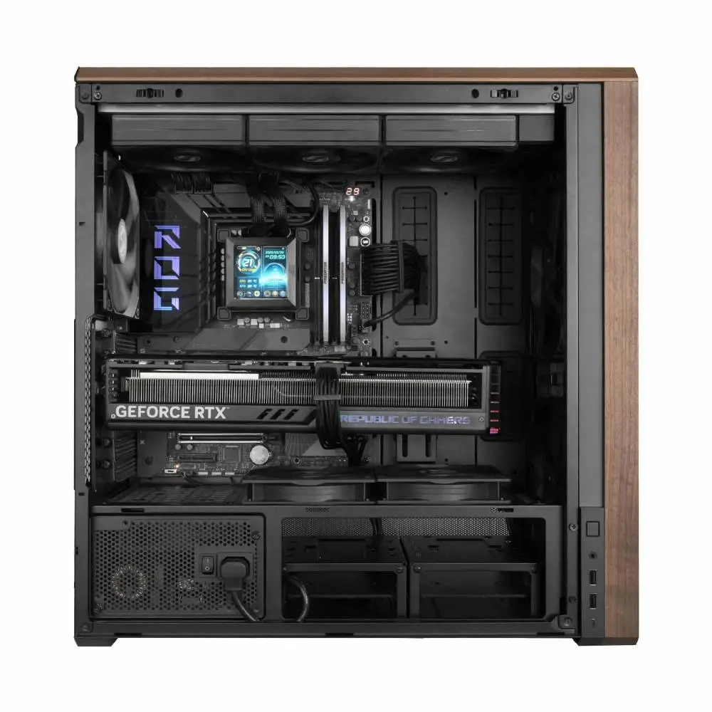 Lian Li кутия Case ATX - LANCOOL 217 WOOD - Black