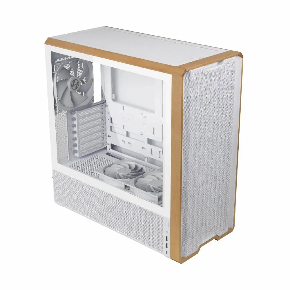 Lian Li кутия Case ATX - LANCOOL 217 WOOD - White