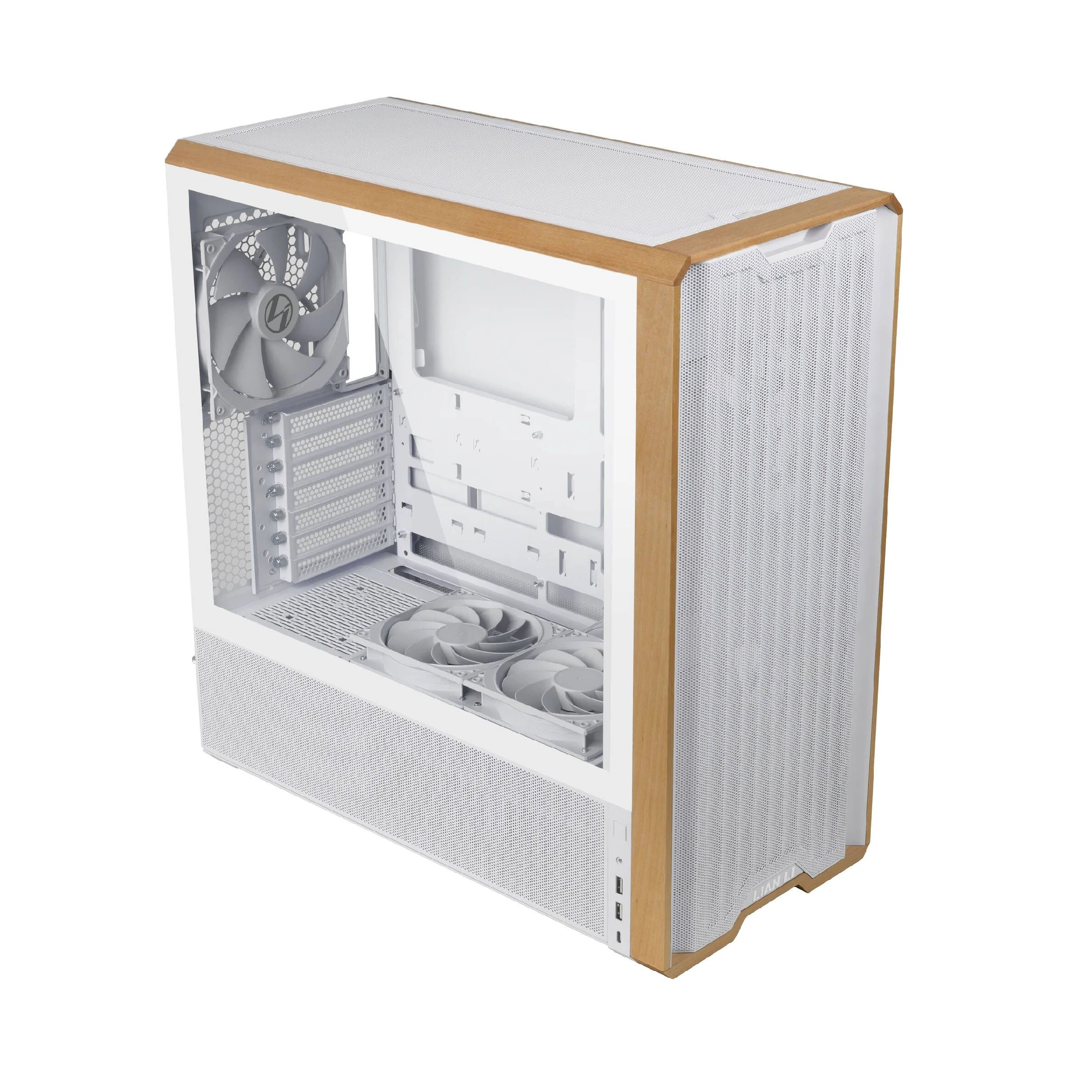 Lian Li кутия Case ATX - LANCOOL 217 WOOD - White