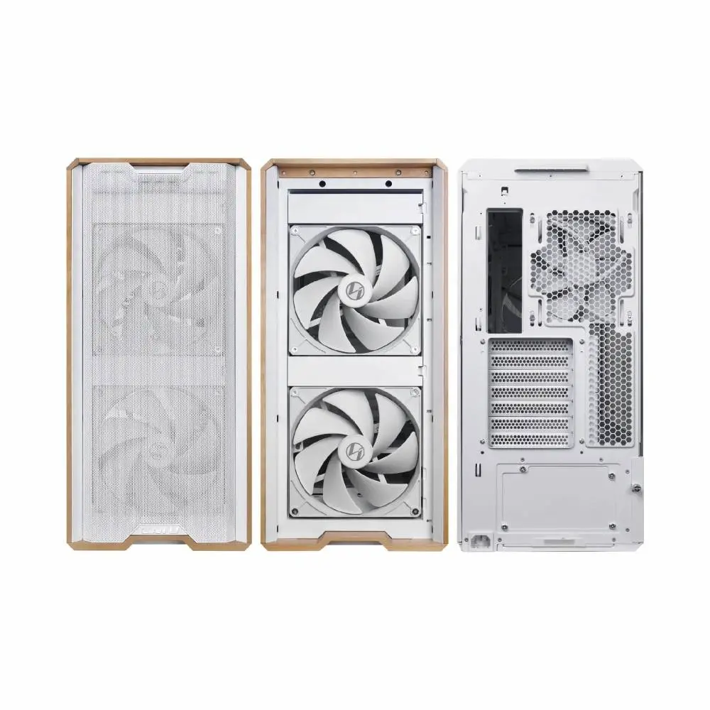 Lian Li кутия Case ATX - LANCOOL 217 WOOD - White