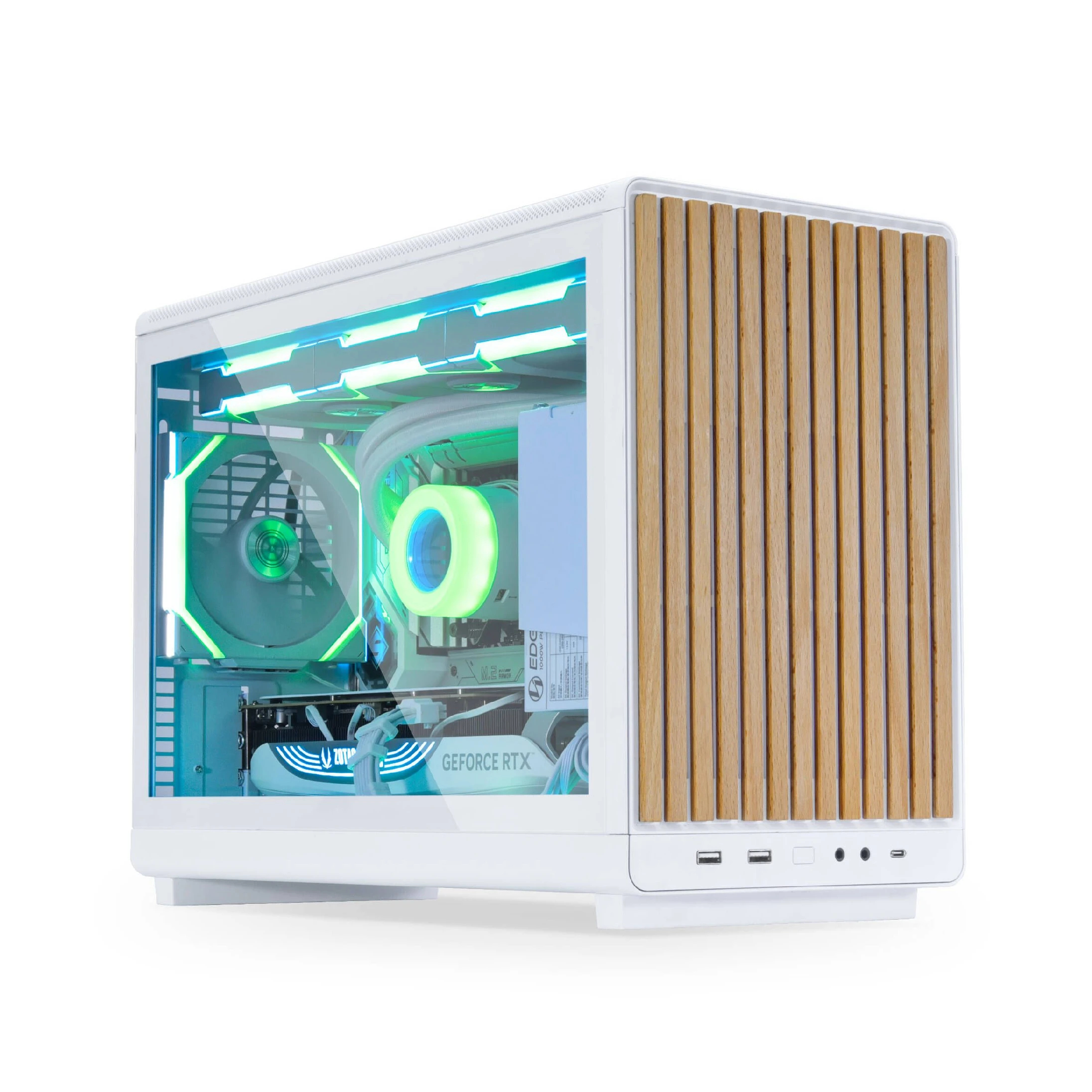 Lian Li кутия Case mATX - DAN Cases A3 Wood - White