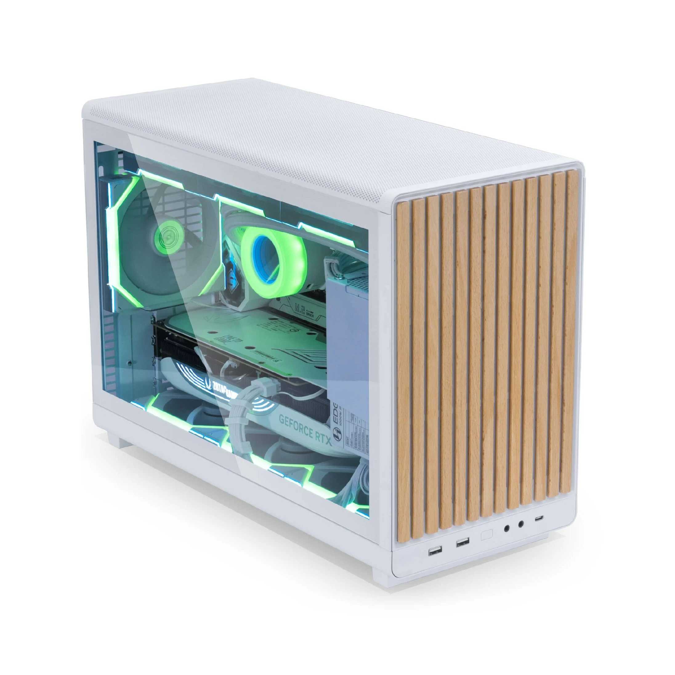 Lian Li кутия Case mATX - DAN Cases A3 Wood - White