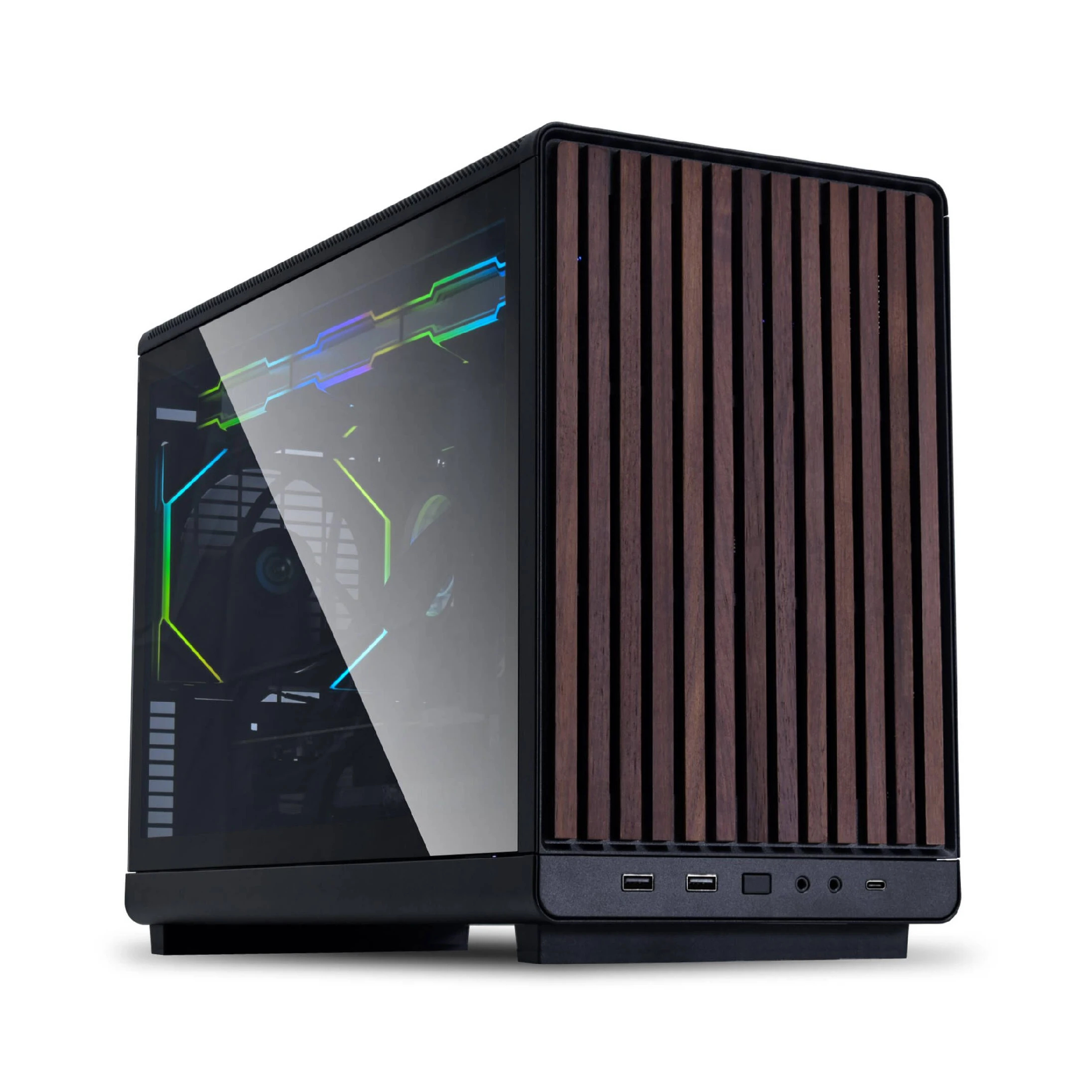 Lian Li кутия Case mATX - DAN Cases A3 Wood - Black