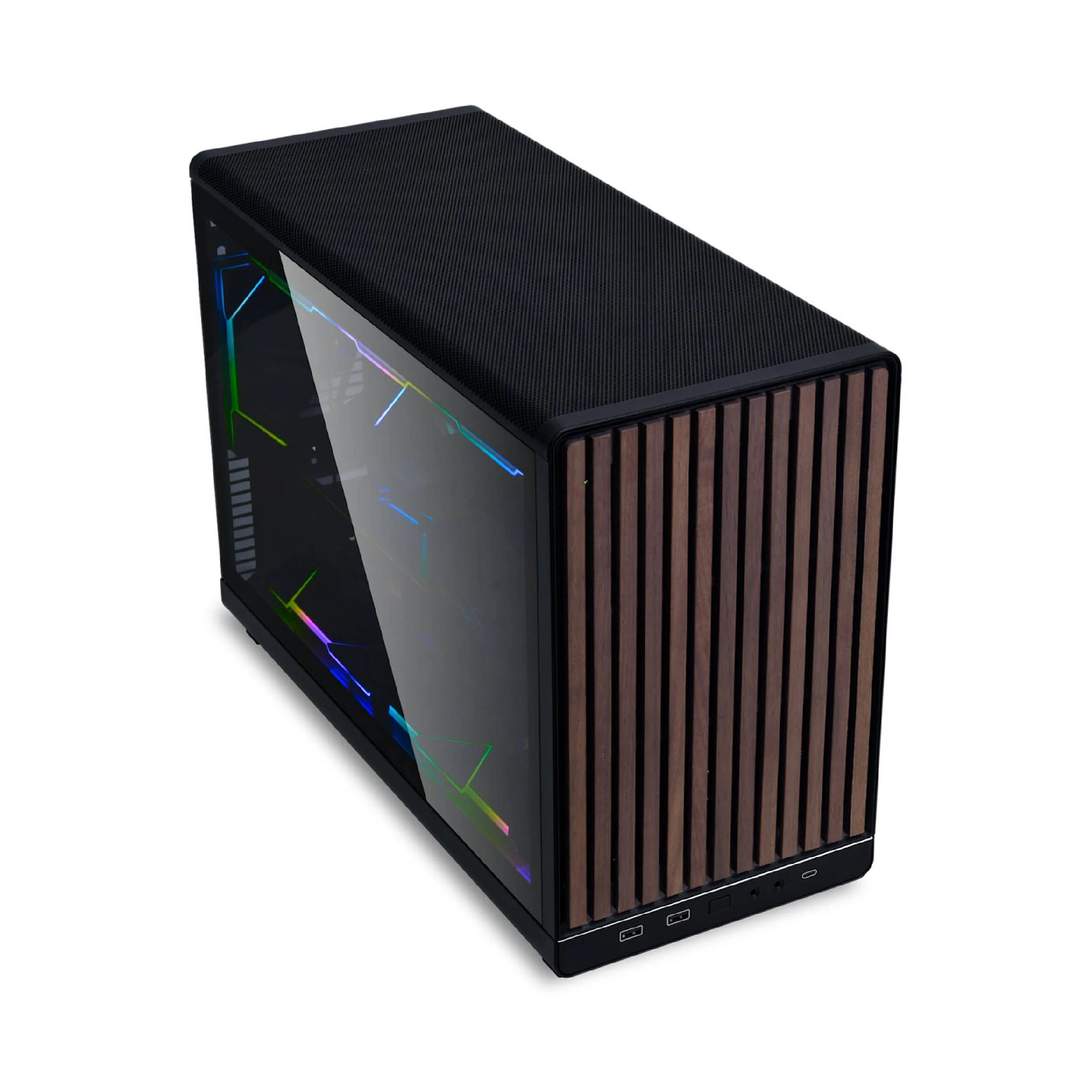 Lian Li кутия Case mATX - DAN Cases A3 Wood - Black
