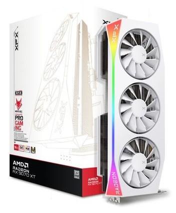 Видео карта AMD Radeon RX 9070 XT OC 16GB GDDR6 XFX Mercury Magnetic Air Edition