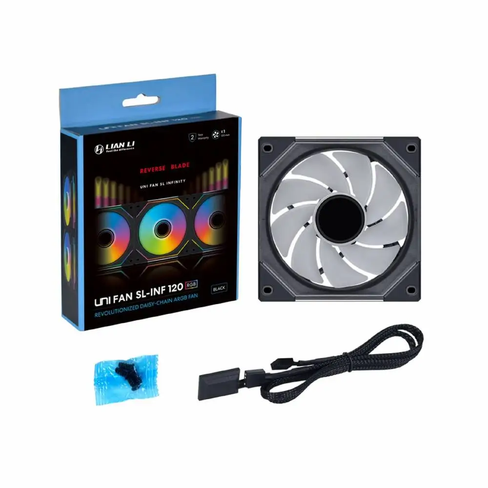 Lian Li вентилатор Fan 120mm - UNI SL-INF 120 ARGB Reverse Blade PWM - Black