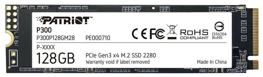Диск SSD PATRIOT 128GB P300 M.2 PCI-EX4 NVME