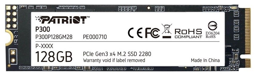 Диск SSD PATRIOT 128GB P300 M.2 PCI-EX4 NVME