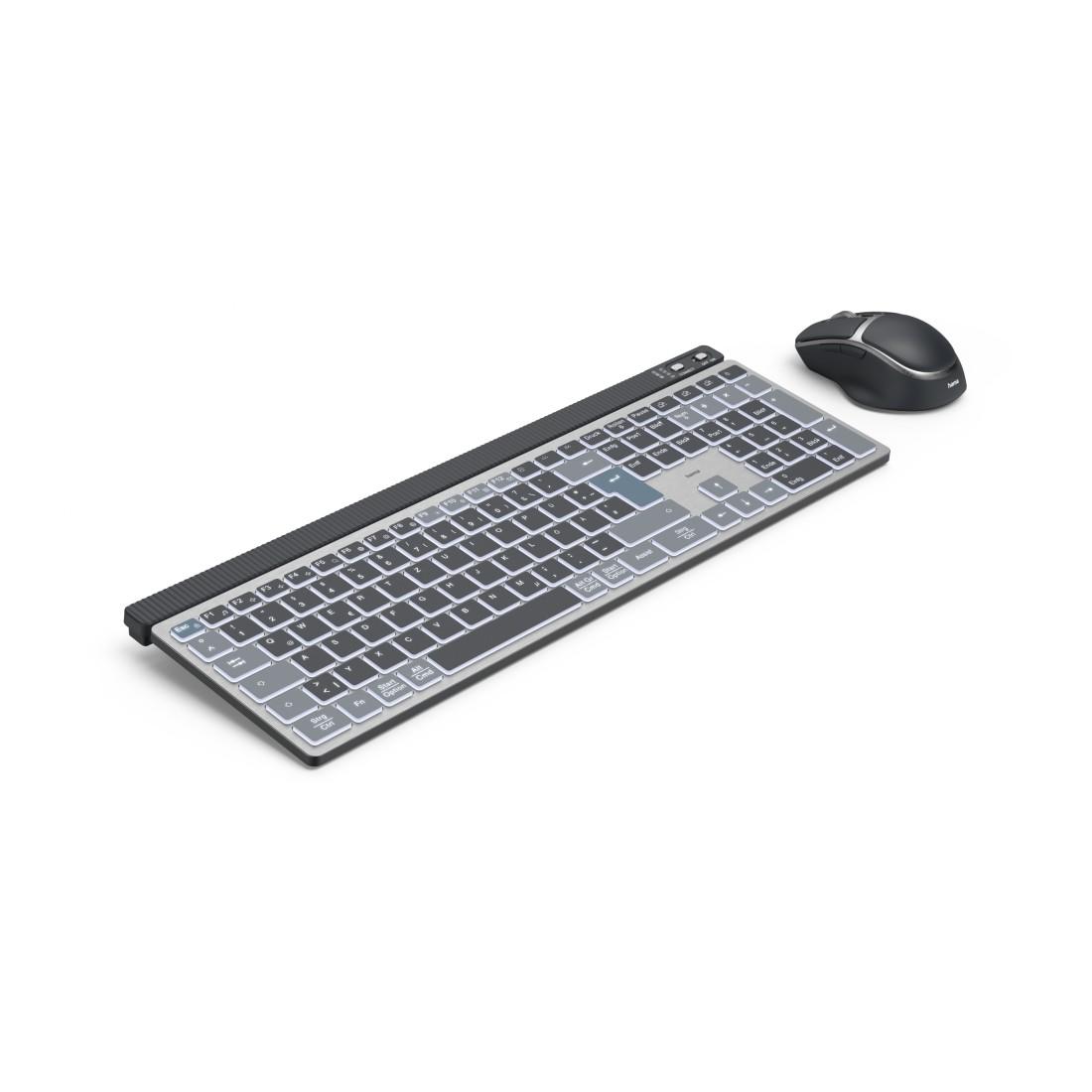 HAMA Комплект безжична клавиатура-мишка "WKM-750", Bluetooth & 2.4Ghz, кирилизирана