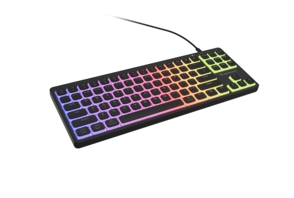 Клавиатура Genesis Thor 430 TKL Gaming Keyboard Wireless, US, RGB Mechanical Outemu, Pink, Silent, Hot Swap Slim, Black