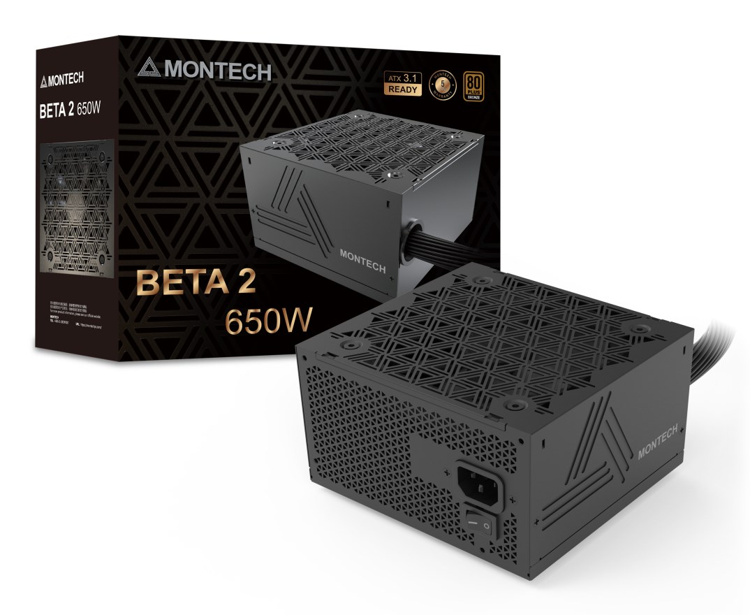 Захранване Montech 650W BETA 2 20+4 pin ATX ATX Black