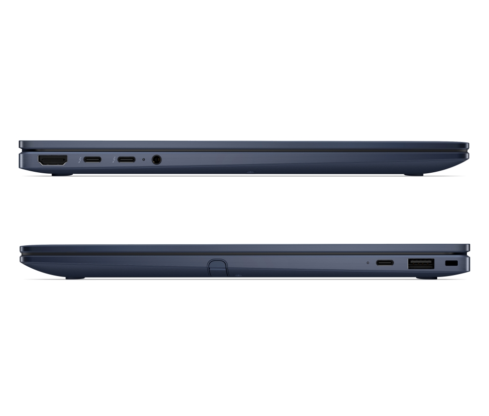 Лаптоп HP EliteBook X Flip G2i AI 14" Atmospheric Blue, Ultra 7 356H(up to 4.7Ghz/18MB/16C), 14" WUXGA AG 800nits Sure View Touchscreen, 32GB LPDDR5X On-board, 1TB PCIe SSD, Intel R15 5G GPS, WiFi7 + BT6, FPR, NFC, Backlit Kbd, 6C Batt, Win 11 Pro, 3Y Offsite