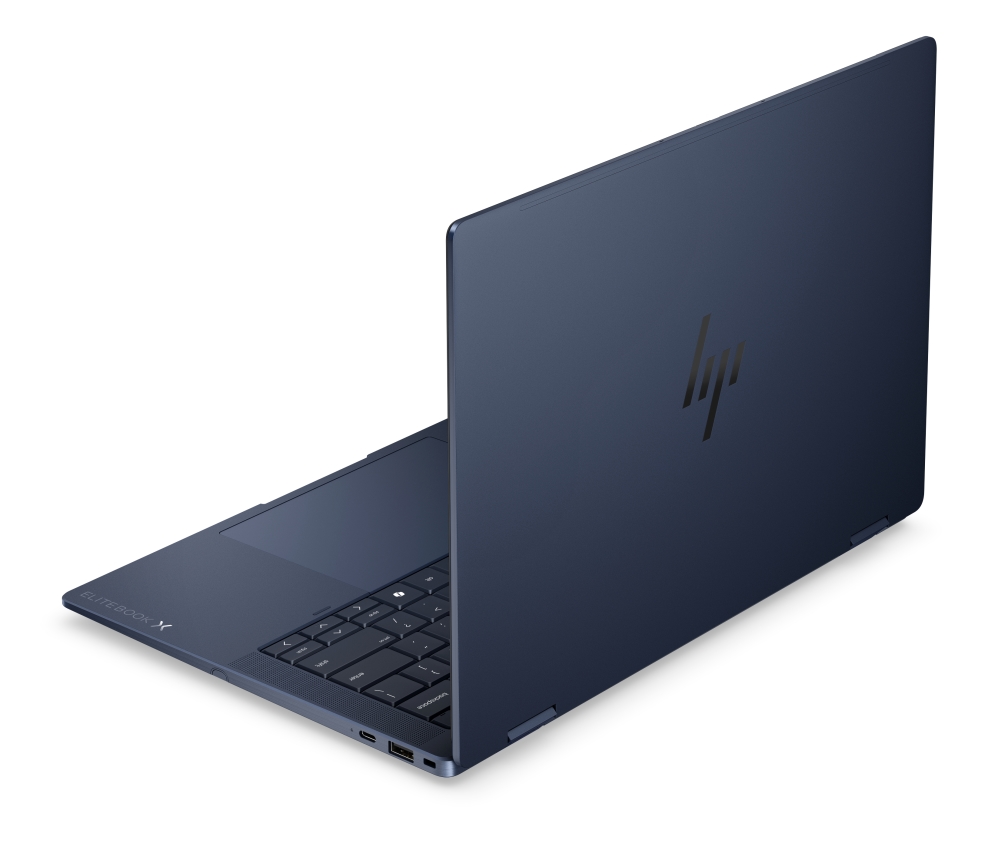 Лаптоп HP EliteBook X Flip G2i AI 14" Atmospheric Blue, Ultra 7 356H(up to 4.7Ghz/18MB/16C), 14" WUXGA AG 800nits Sure View Touchscreen, 32GB LPDDR5X On-board, 1TB PCIe SSD, Intel R15 5G GPS, WiFi7 + BT6, FPR, NFC, Backlit Kbd, 6C Batt, Win 11 Pro, 3Y Offsite