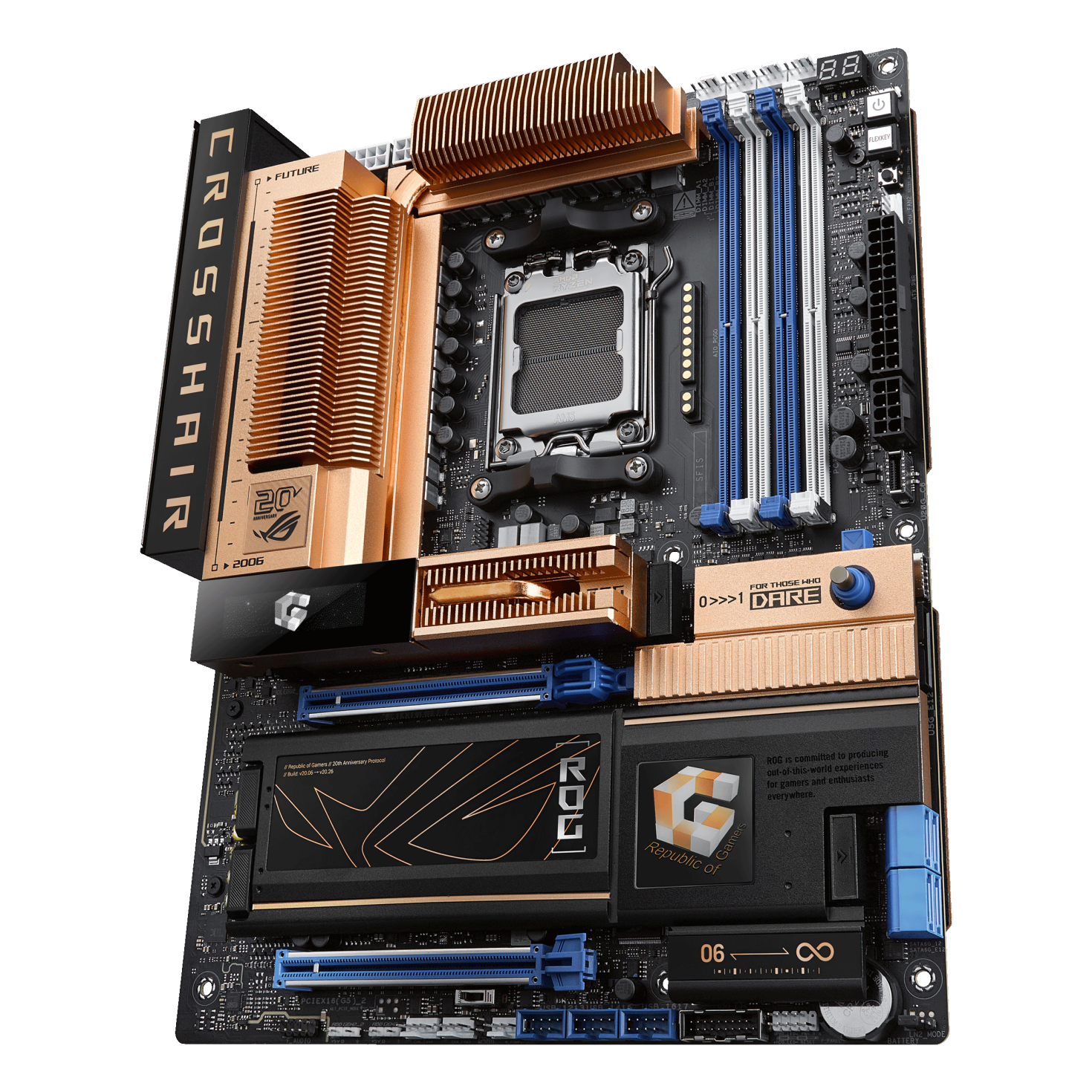 Дънна платка ASUS ROG CROSSHAIR X870E 2006 WIFI AM5 DDR5
