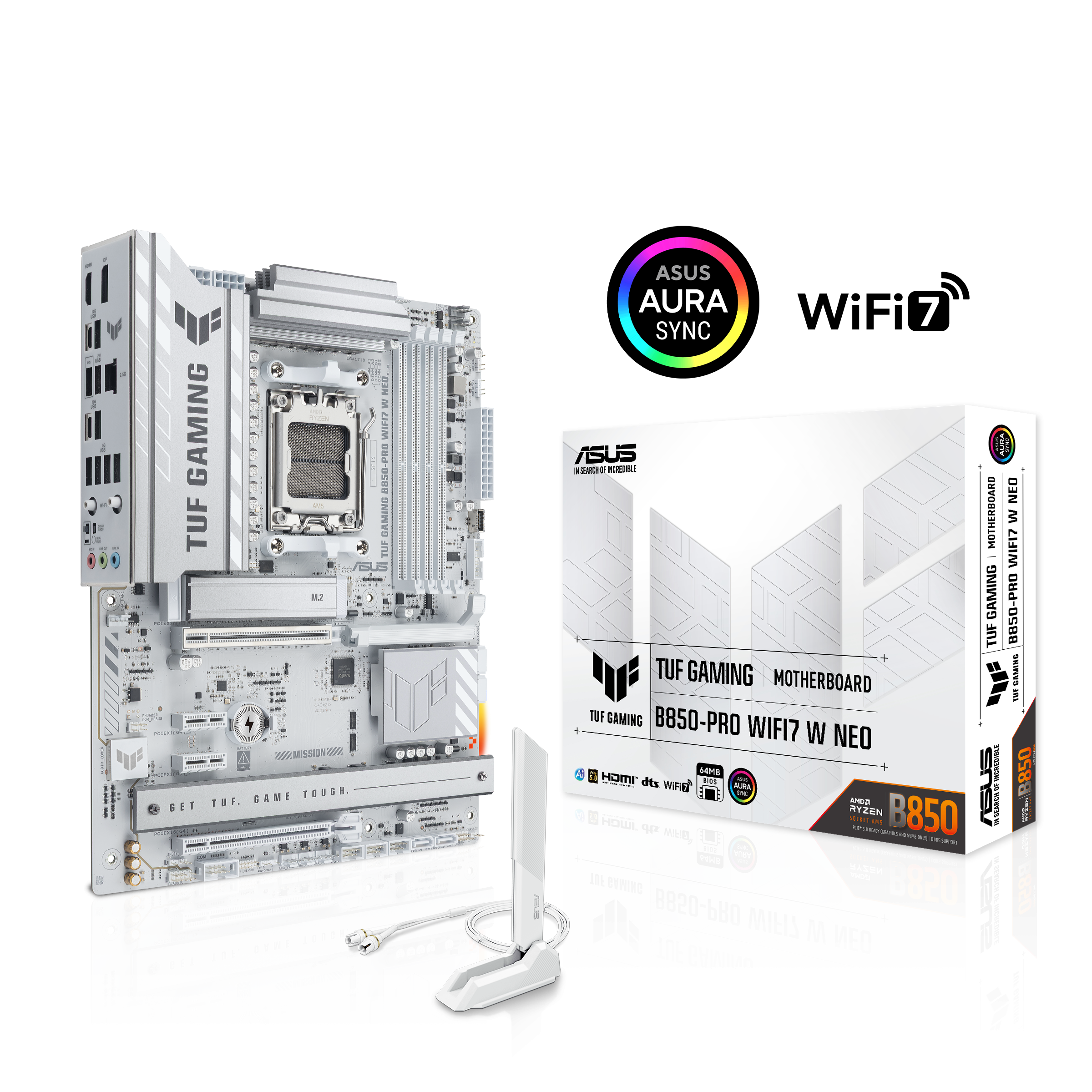 Дънна платка ASUS TUF GAMING B850-PRO WIFI7 W NEO socket AM5