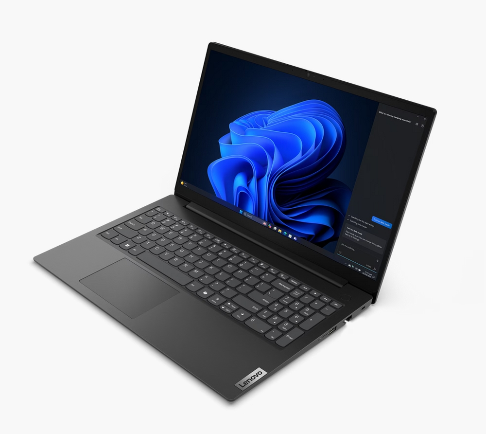 Лаптоп Lenovo V15 G5 Intel Core 5 210H, 8C (up to 4.8GHz, 12MB), 16GB DDR5-5200, 512GB SSD, 15.6" FHD (1920x1080) IPS AG, Intel UHD Graphics, HD 720p Cam, WLAN, BT, 3 cell, DOS, 3Y CCI