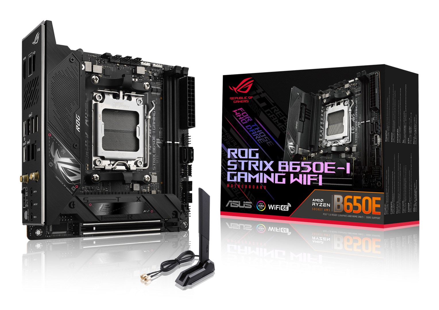 Дънна платка ASUS ROG STRIX B650E-I GAMING WIFI mini ITX