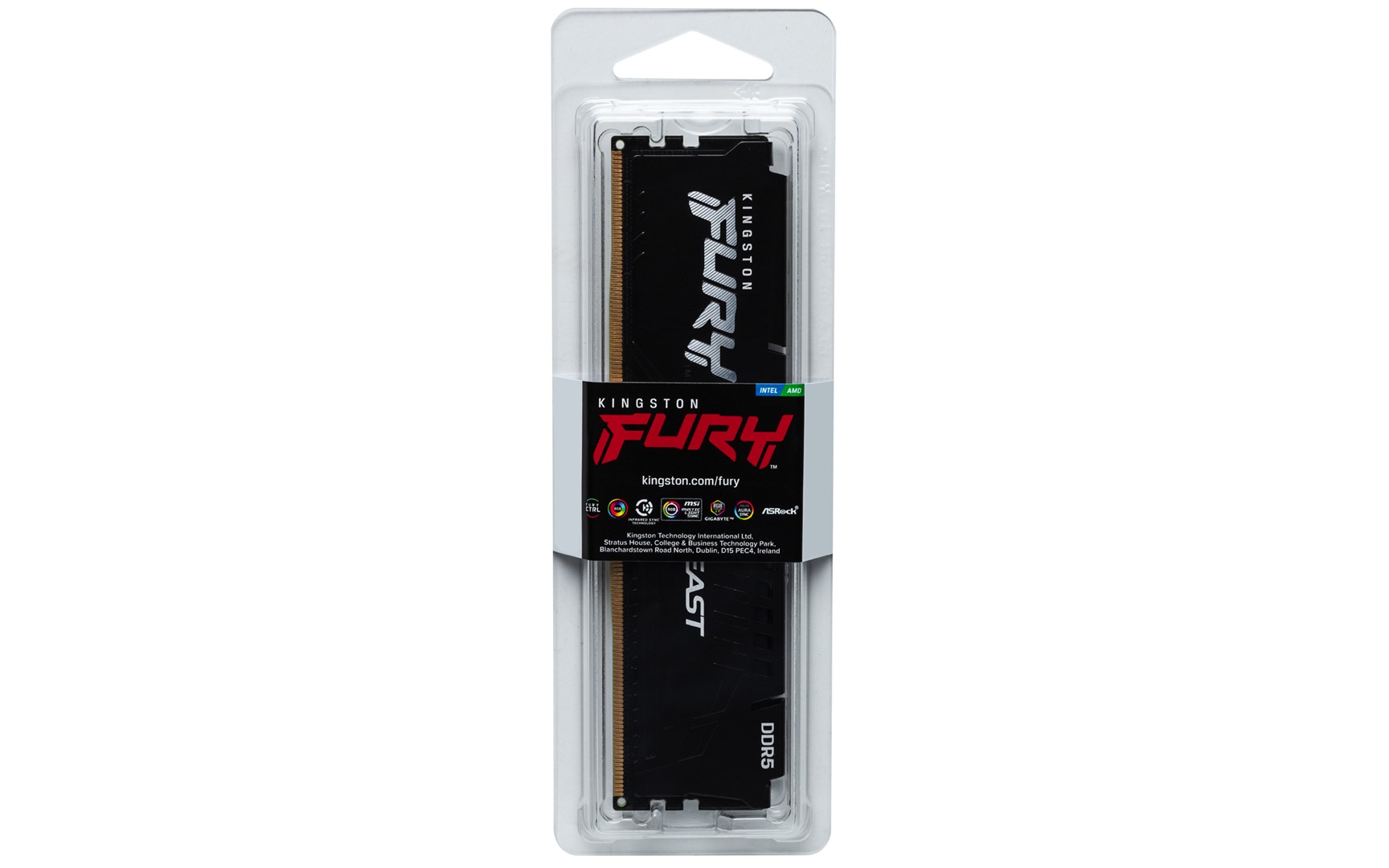 Памет Kingston FURY Beast 32GB (1x32GB) 5200MT/s DDR5 CL40 DIMM Black