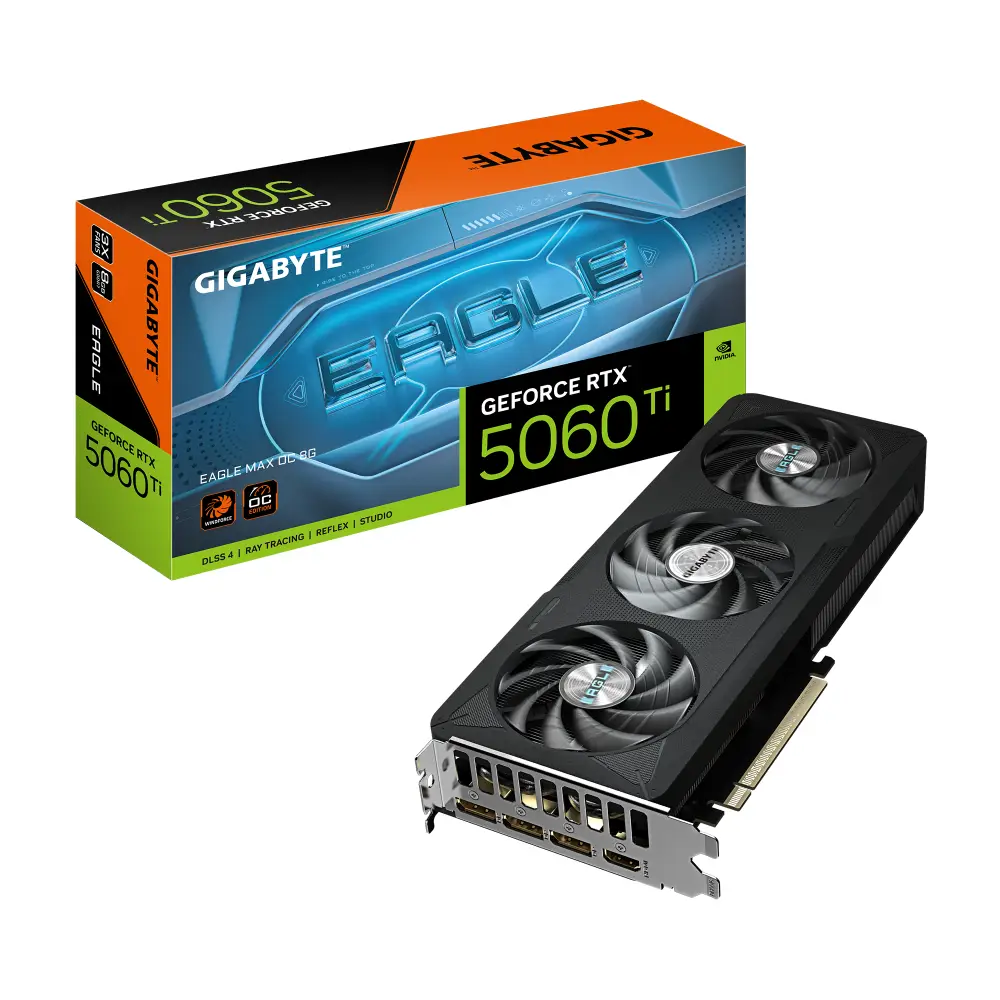 Видео карта GIGABYTE RTX 5060 TI EAGLE MAX OC 8GB GDDR7