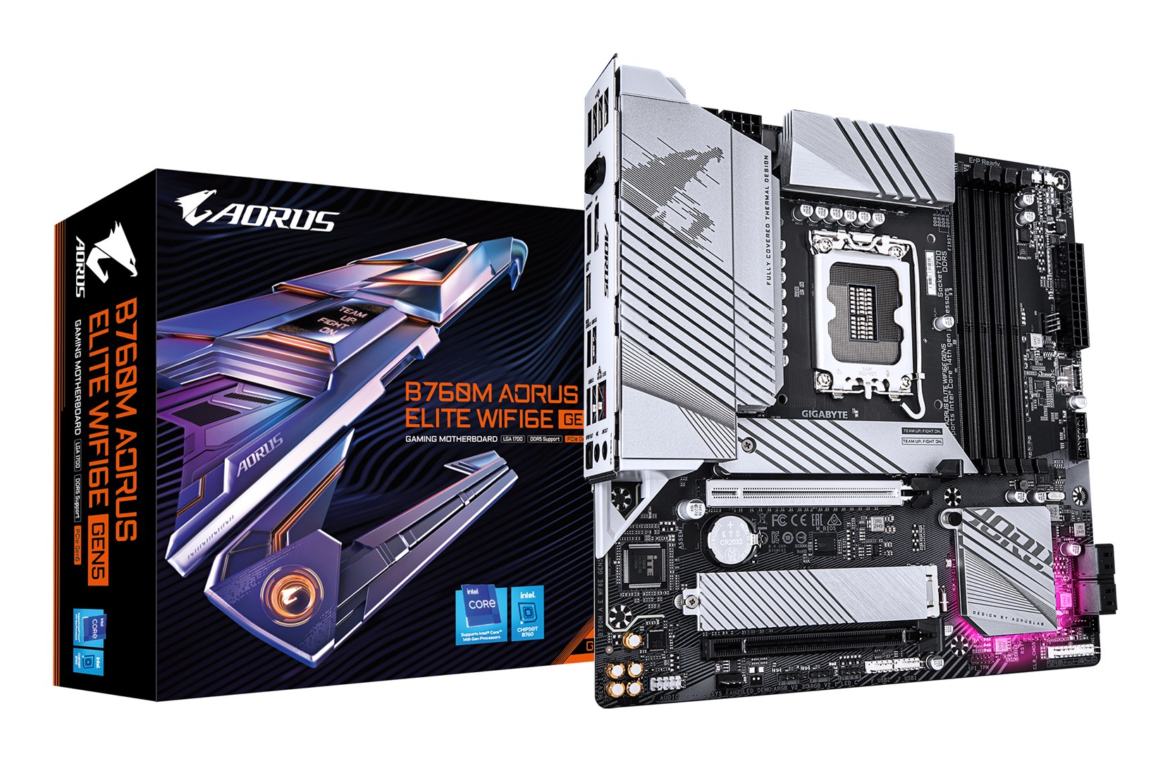 Дънна платка GIGABYTE B760M AORUS ELITE WIFI6E