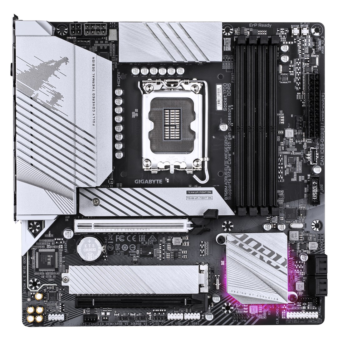 Дънна платка GIGABYTE B760M AORUS ELITE WIFI6E