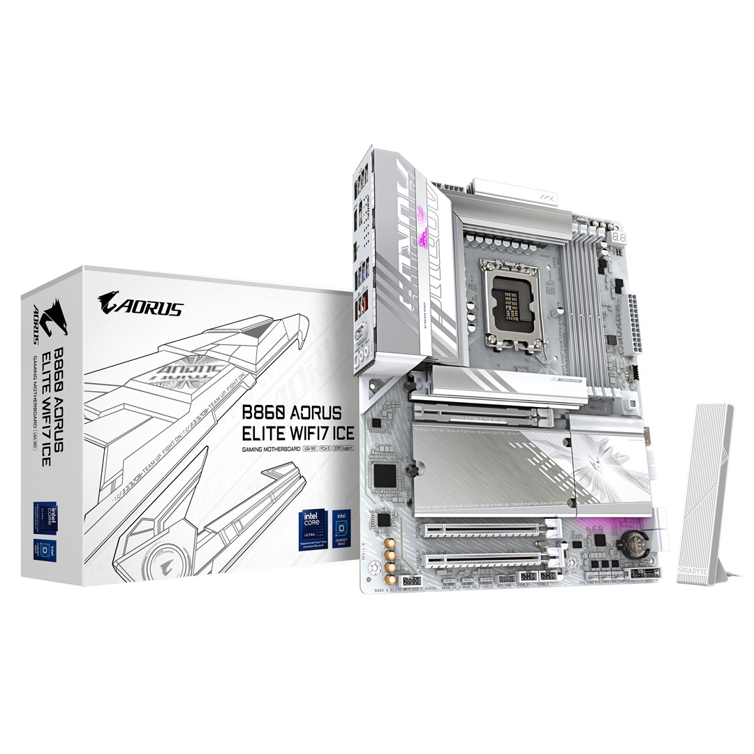 Дънна платка GIGABYTE B860 AORUS ELITE WIFI7 ICE